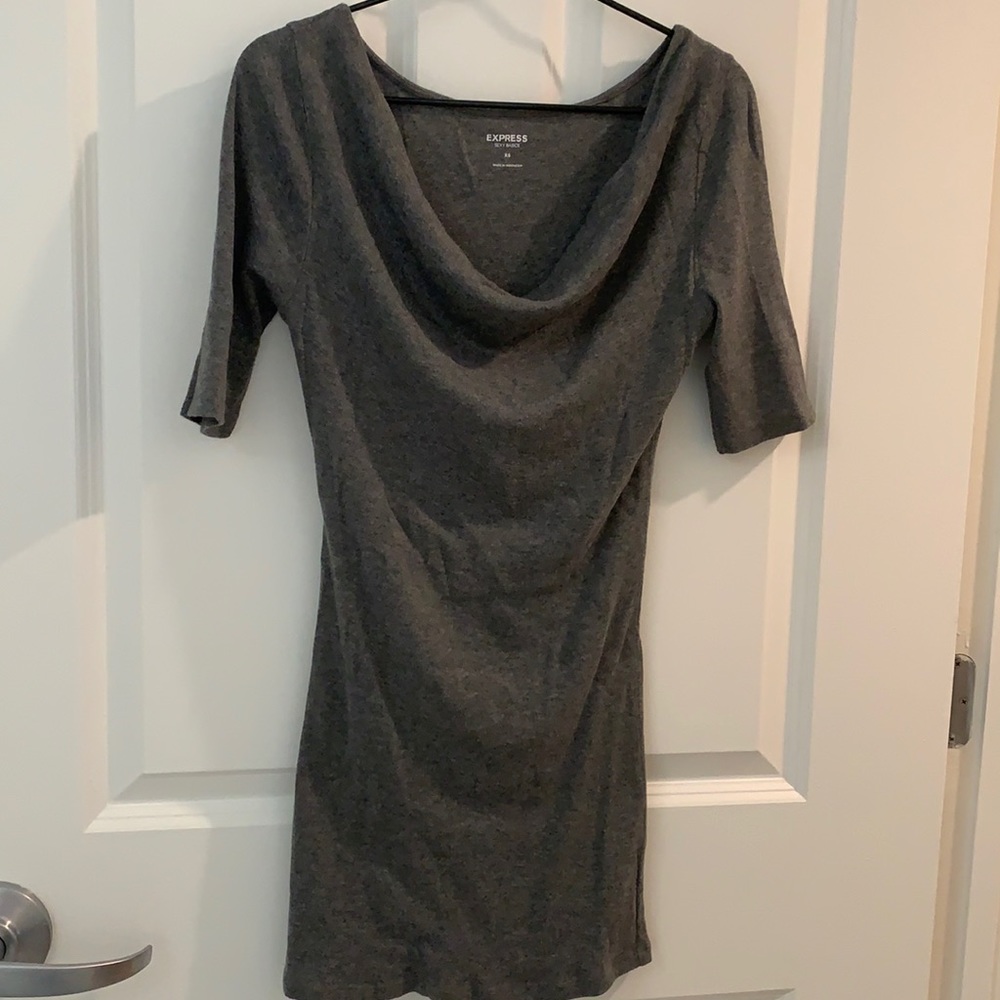 Express cowl neck body con dress size xs